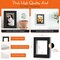 iFrame Pre-Cut Black Mats with Light Cream Bevel-Cut + Backing Boards + Transparent Clear Plastic Bags, Acid Free Photo Album Complete Set